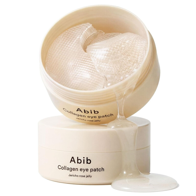 ABIB collageen oogpatches Jericho Rose Jelly 60 stuks - oogmasker met collageen en roos - hydraterend en verstevigend - vermindert donkere kringen en wallen