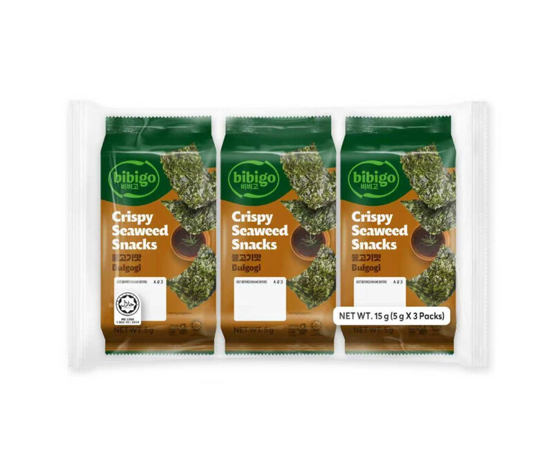 Bibigo Light Cj Crispy Seaweed Snack Bulgogi 5Gx3ea
