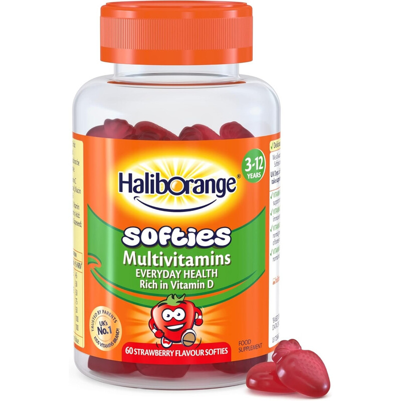 Haliborange Kids Multivitamins Daily Health Support Strawberry Softies - 60 Softies