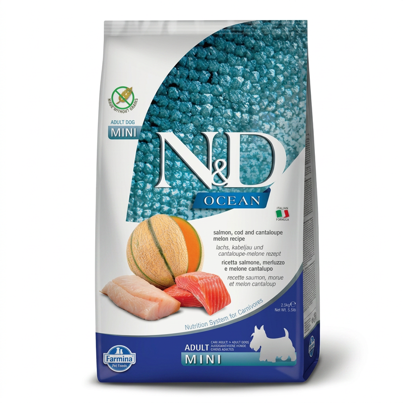 Farmina N&D Ocean Kabeljauw met Pompoen Hondenvoer voor Welpen Medium/Grote Rassen 2,5 kg