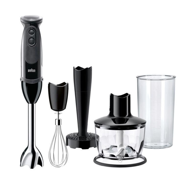 Braun Multiquick 5 Pro, Hand Blender, Beaker, Chopper, Whisk & Masher, Black, Mq5237bk