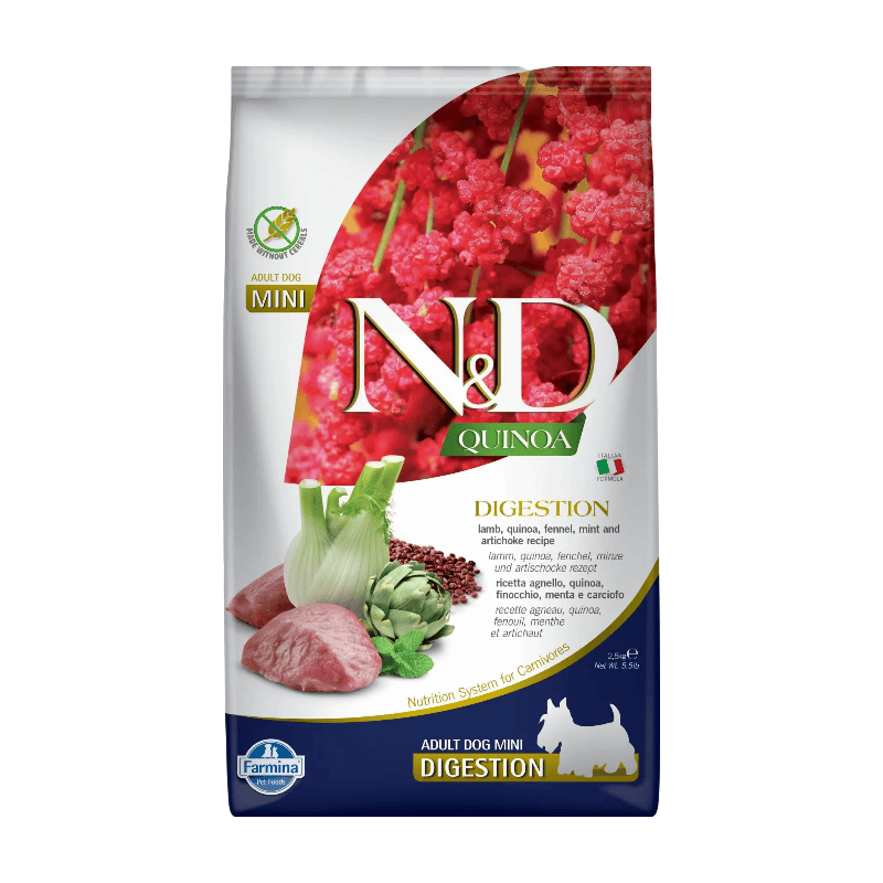 Farmina N&D Quinoa Huid & Vacht Hondenvoer voor Volwassen Medium/Grote Rassen Kwail 2.5 kg