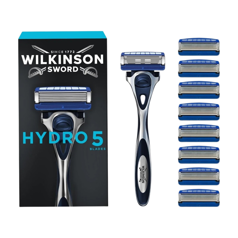 Wilkinson Sword Hydro 5 Men's Handle with 9 Blades Value Pack