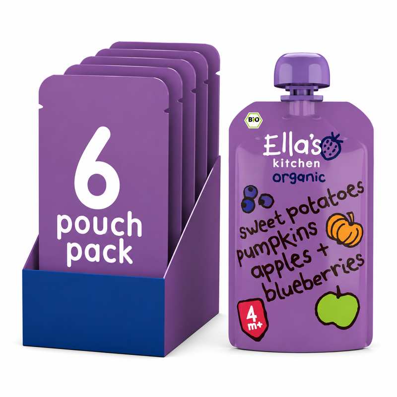 Ella's Kitchen BIO Appels Zoete Aardappelen Pompoen 120 g x 6