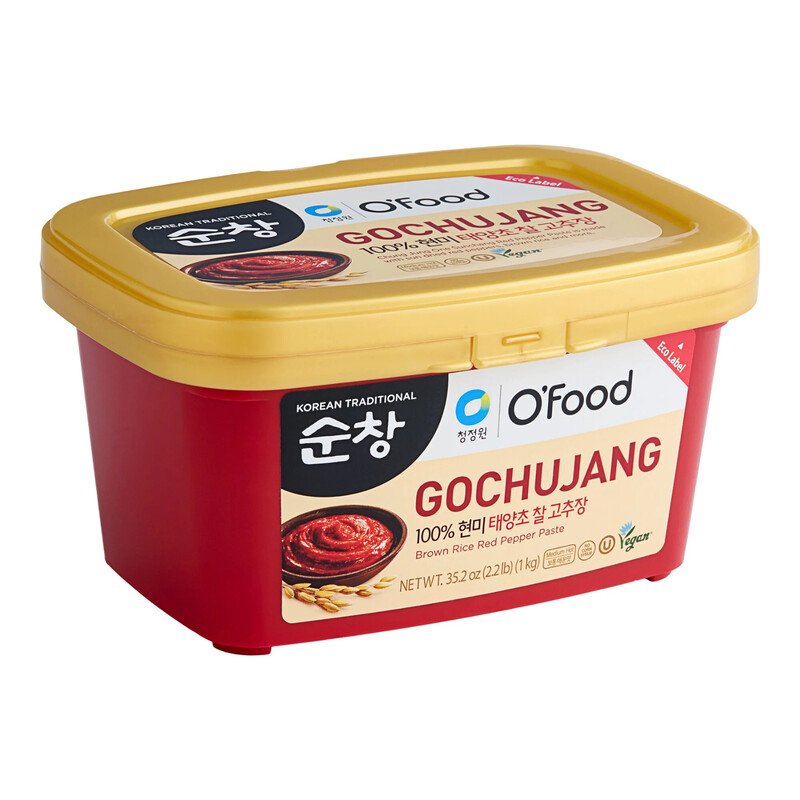 O'Food Red Pepper Paste (Gochujang) Original 1kg Vegan | Chung Jung One Korean Chilli Sauce