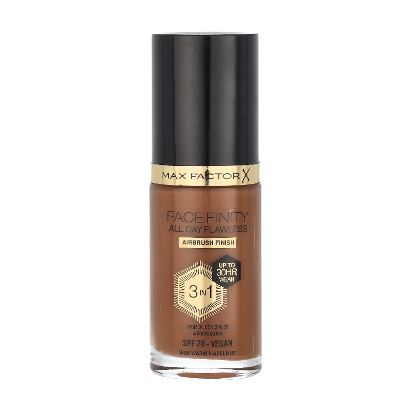 Max Factor Facefinity All Day Flawless 3-In-1 Foundation 30 Ml - W98 Warm Hazelnut
