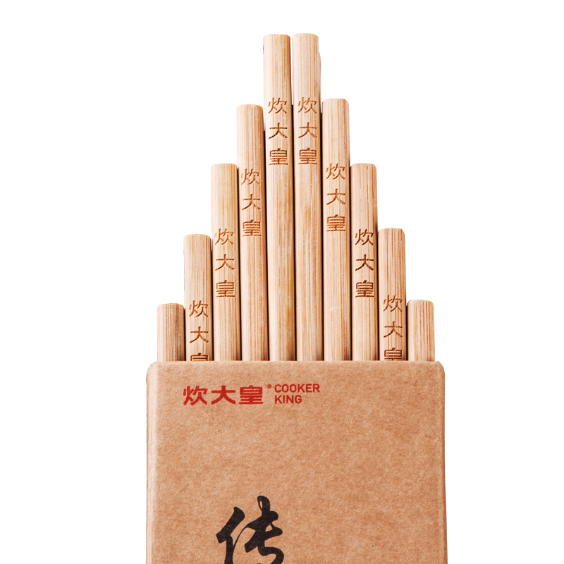 Unwaxed Bamboo Chopsticks Set of Natural Wood Unpainted Chopsticks for Home Use 10 Pa