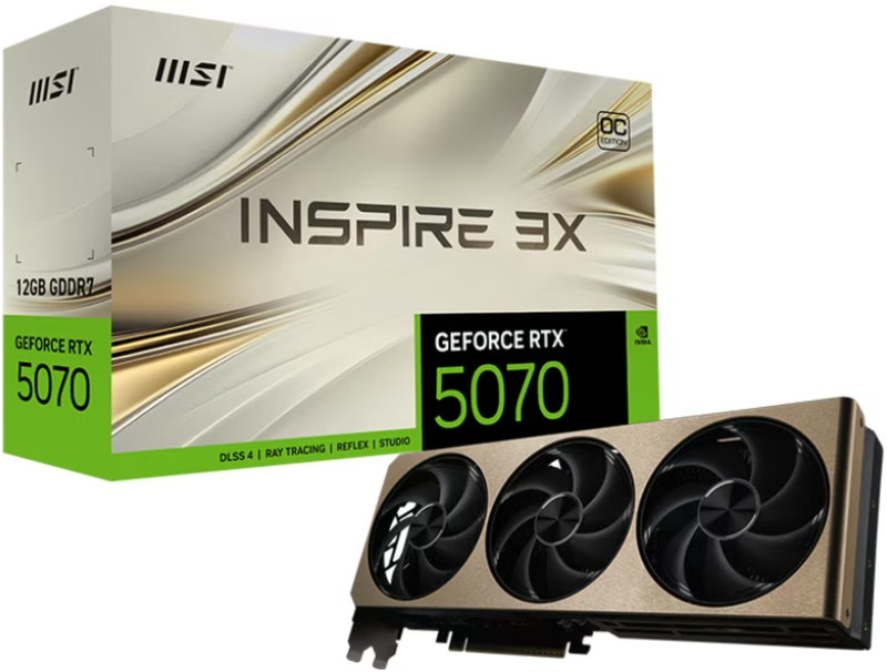 Msi Rtx5070 Inspire 3X Oc 12Gb Gddr7 V532-006R Retail
