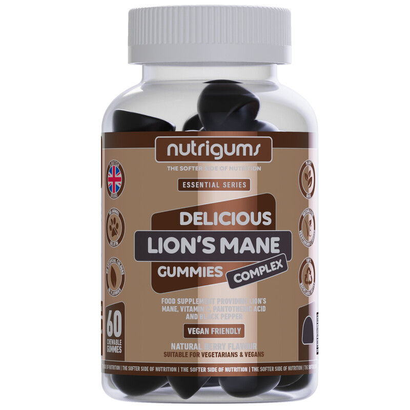 Nutrigums Black Lion's Mane Complex Cognitive Support Gummies - 60 Gummies