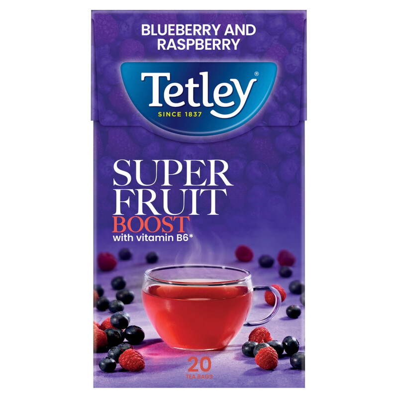 Super Fruit Vitamin B Blueberry & Raspberry Tea 20 Pack