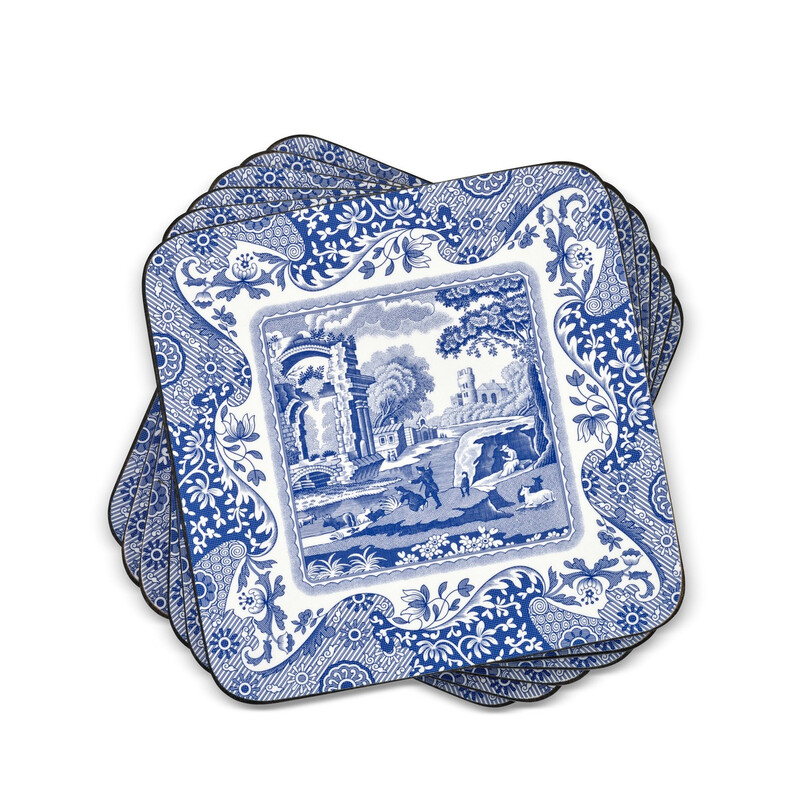 Spode Blue Italian Set of 6 Coasters
