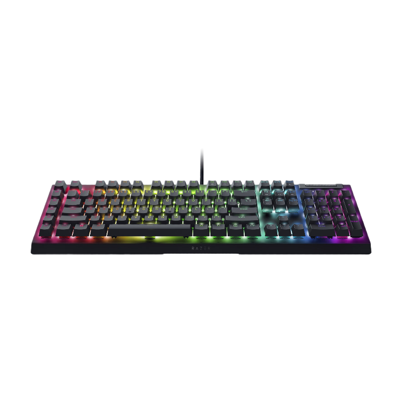 Razer BlackWidow V4 X mechanische gamingtoetsenbord (gele schakelaar) - zwart - US Qwerty-indeling