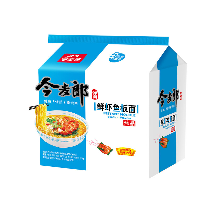 Jin Mai Lang Premium Garnelen-Fischscheiben 104 g x 5 (5er-Pack)