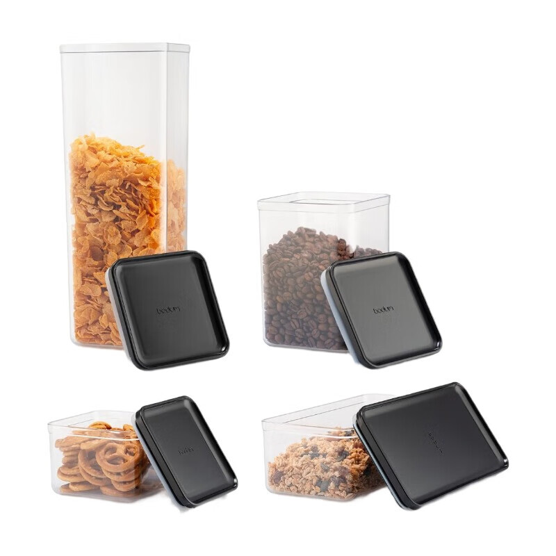 Bodum Canteen Lot de 12 bocaux de conservation avec couvercle