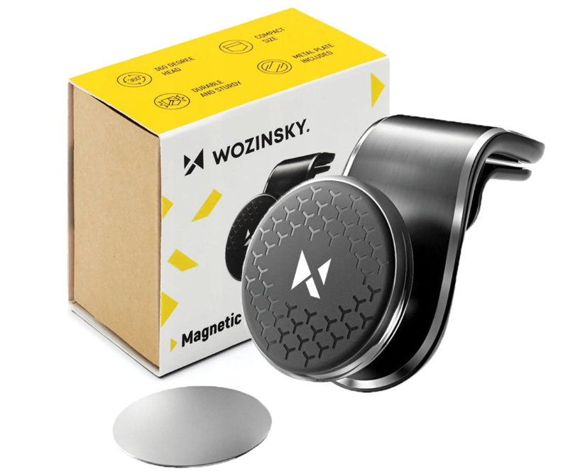Wozinsky WMH-03 Schwarz 360° Magnetischer Kühlergrill-Halter für Autos