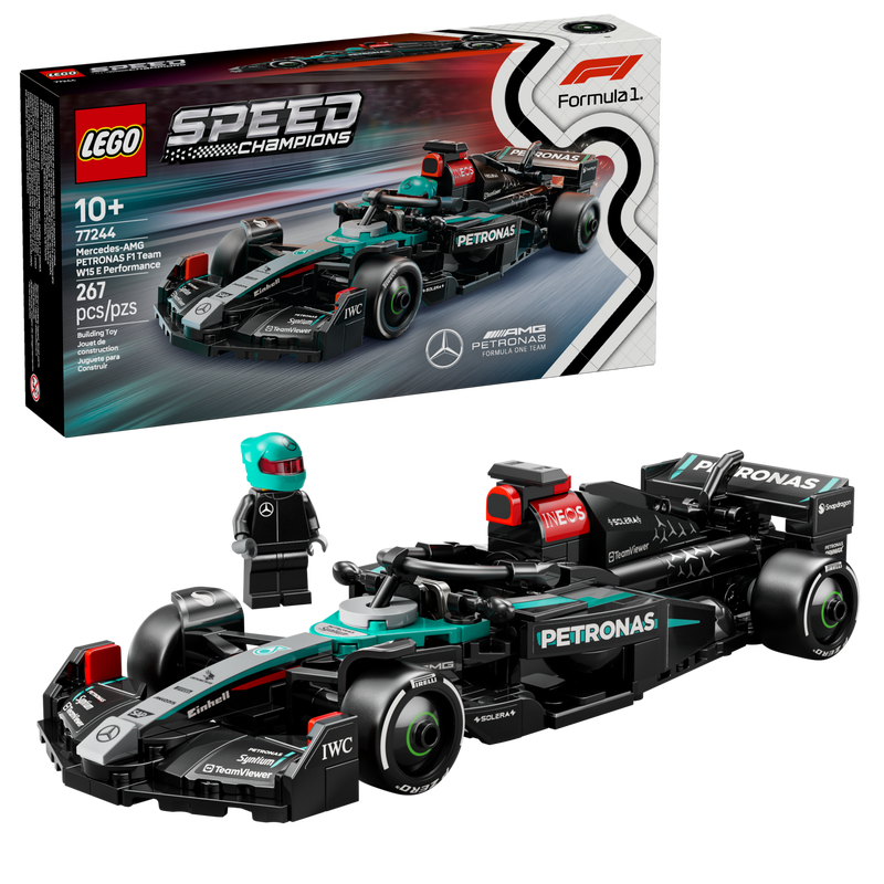 LEGO Speed Champions 77244 Set Voiture de Course Mercedes-AMG F1 W15