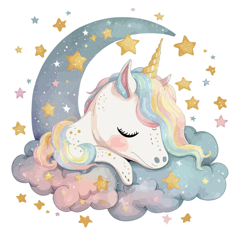 Unicorn Wall Decal, Stickers Children's Room Princess Decoration Wall Kids Room Decor