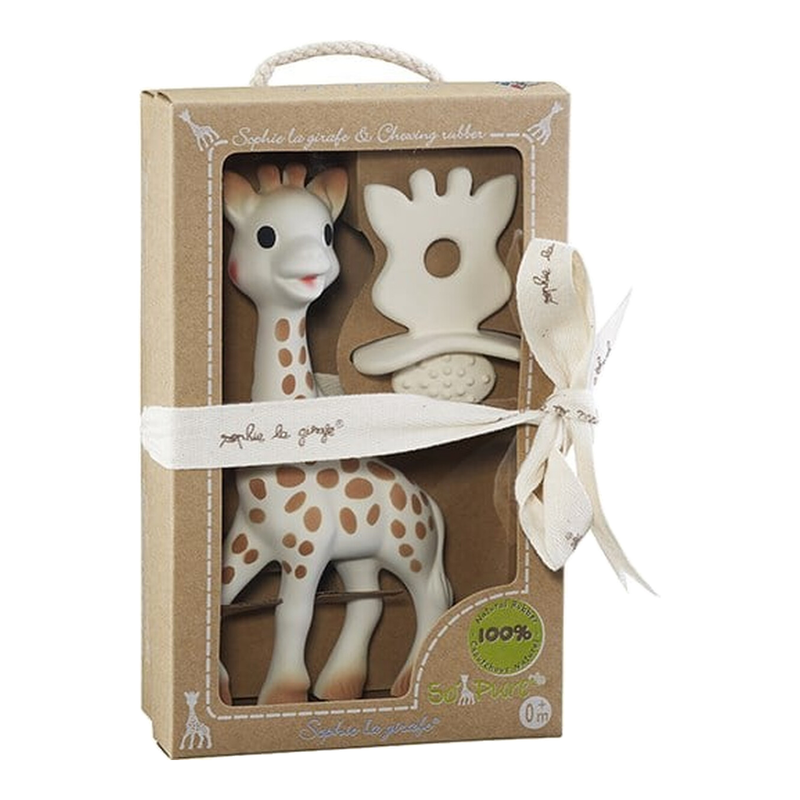 Vulli Sophie la Girafe and Chewing Rubber So'Pure for 1+ Years 1 Set