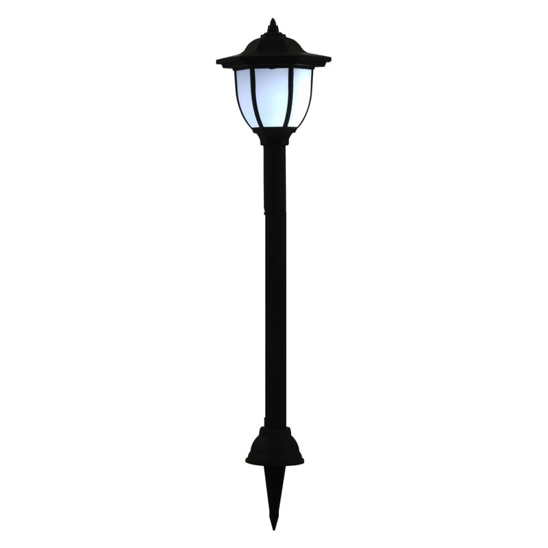 VidaXL LED Zonnepaneel Lamp Set - Zwart, 3 stuks