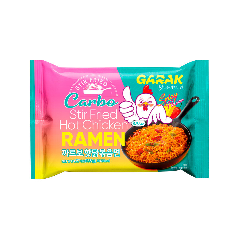 GARAK Roerbakramen met Carbo en Pittige Kipsmaak - Kant-en-klaar noedelmaaltijd uit de voorraadkast.