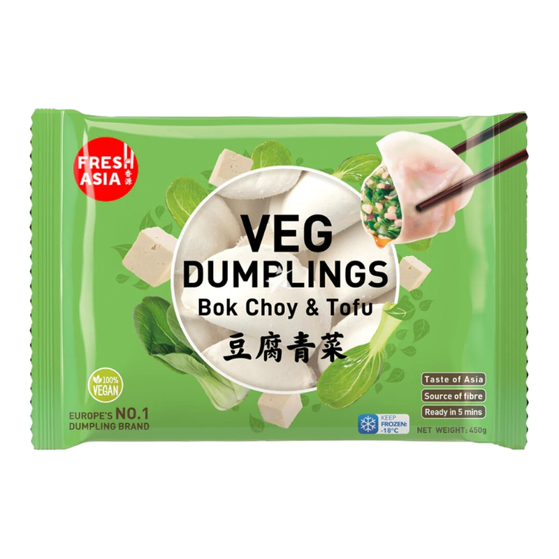 FRESHASIA Dumplings mit Pak Choi und Tofu 450 g