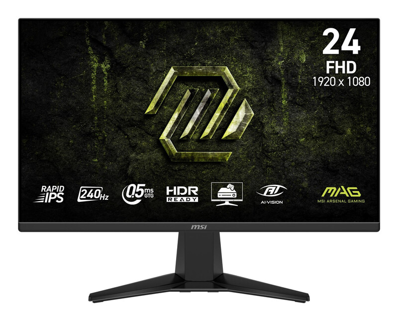 MSI MAG 245F X24 23,8 inch FHD Gaming Monitor – Rapid IPS, 240 Hz, Adaptive-Sync, Zwart