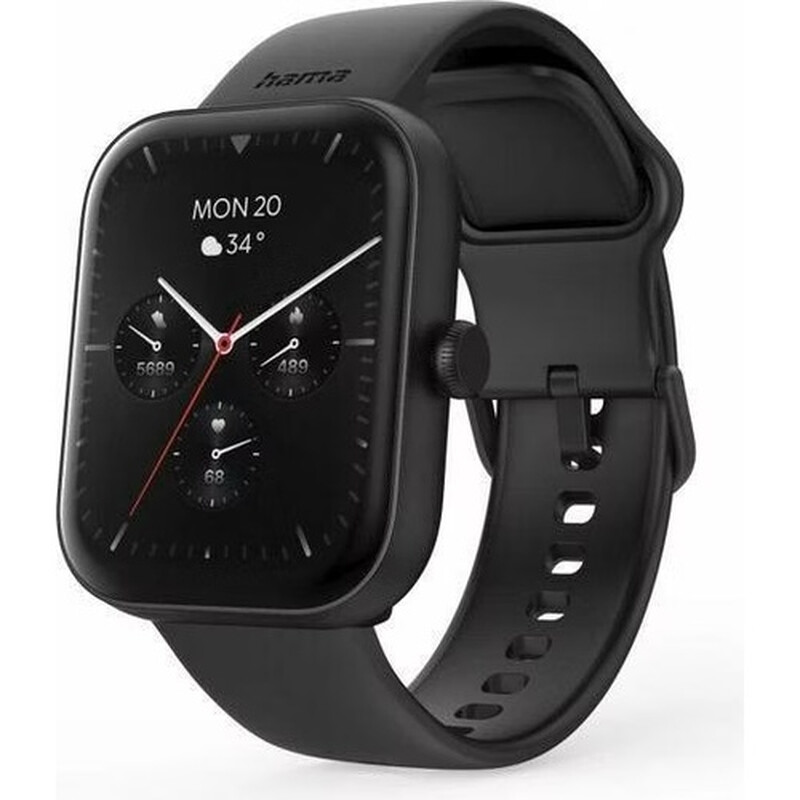 "5000" Smart Watch, Tel. Function, Sleep Monitoring, IP68, 47 mm, black