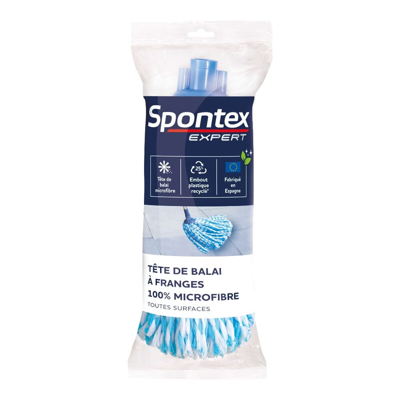 Tête de balai à franges SPONTEX EXPERT 100% microfibres Toutes surfaces - vue 2