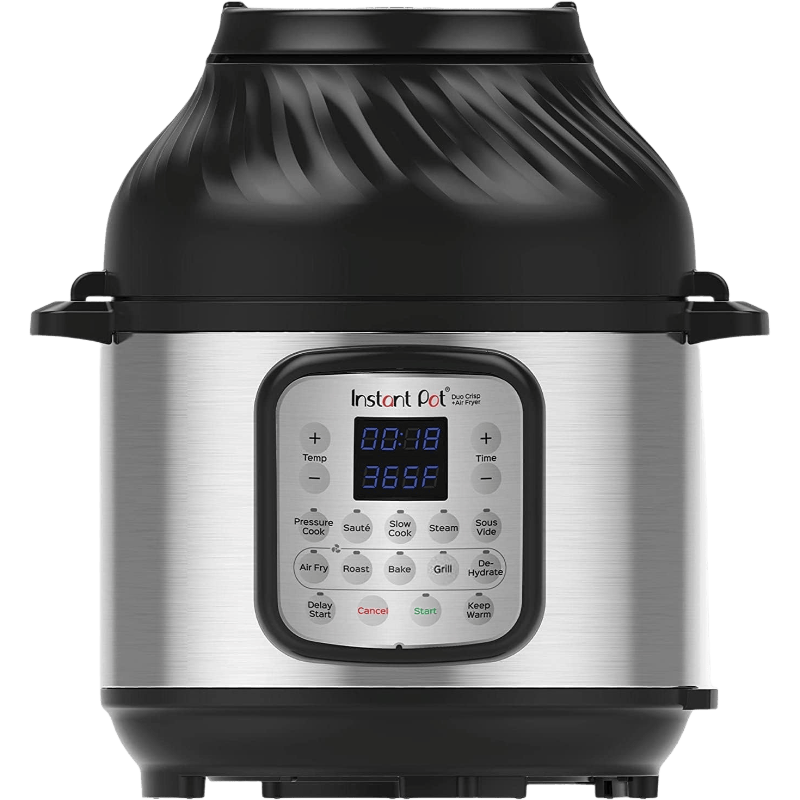 Instant Pot Duo Crisp 5,7 L 11-in-1 elektrische snelkookpan en airfryer met twee deksels
