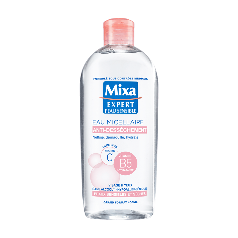 Eau Micellaire Physiologique Antidessechement Peau Sensible Mixa Le Flacon De 400ml
