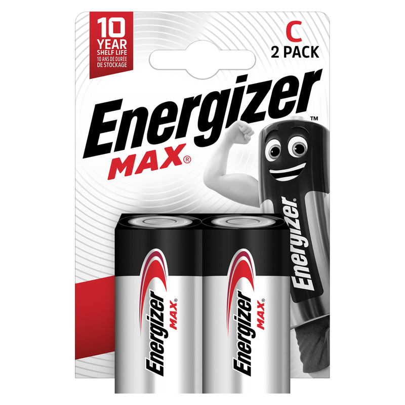C Max Alkaline Batteries – Pack of 2