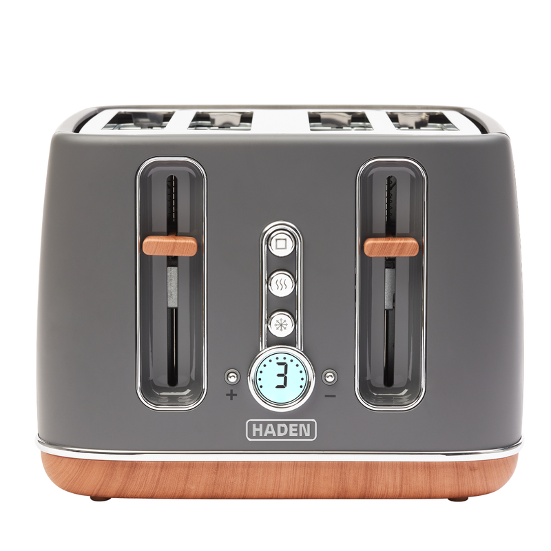 Dorchester 4 Slice Toaster, Digital Browning Control, Grey Coated Stainless Steel - 2