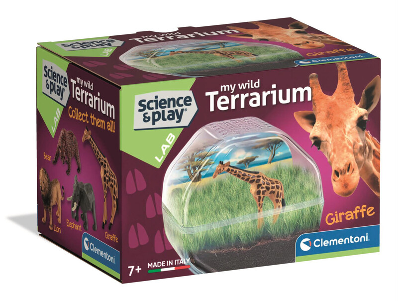 Science & Play Mini Animal Terrarium - Giraffe