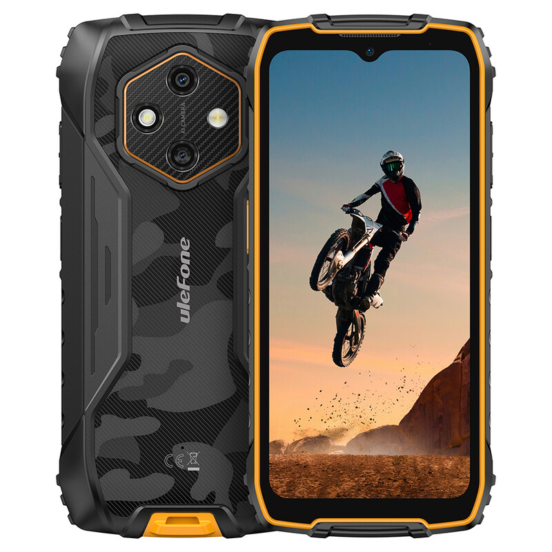 Ulefone RugKing 4 Pro 10200 mAh Battery 16GB+256GB Android 16 Rugged Phone, 6.56" 120Hz Display Tough Smartphone, 48MP Main Camera, Built-in Glare Flashlight, NFC/ 4G Dual SIM