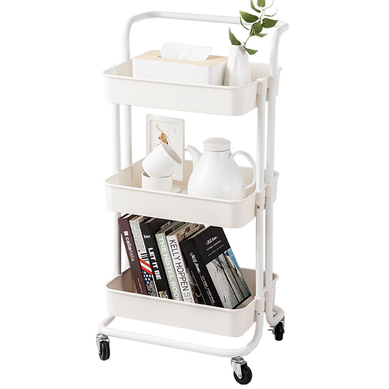 3 Layers Storage Rack White MCWA982, New Year Sale , Top gift picks