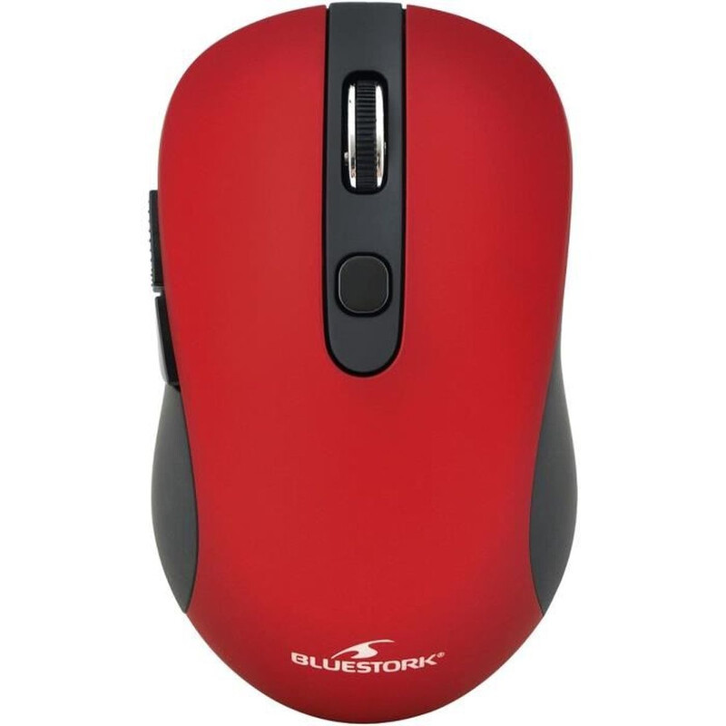 Office Mouse-Wireless-800/1200/1600 DPI - Metalic Red- 6 Buttons