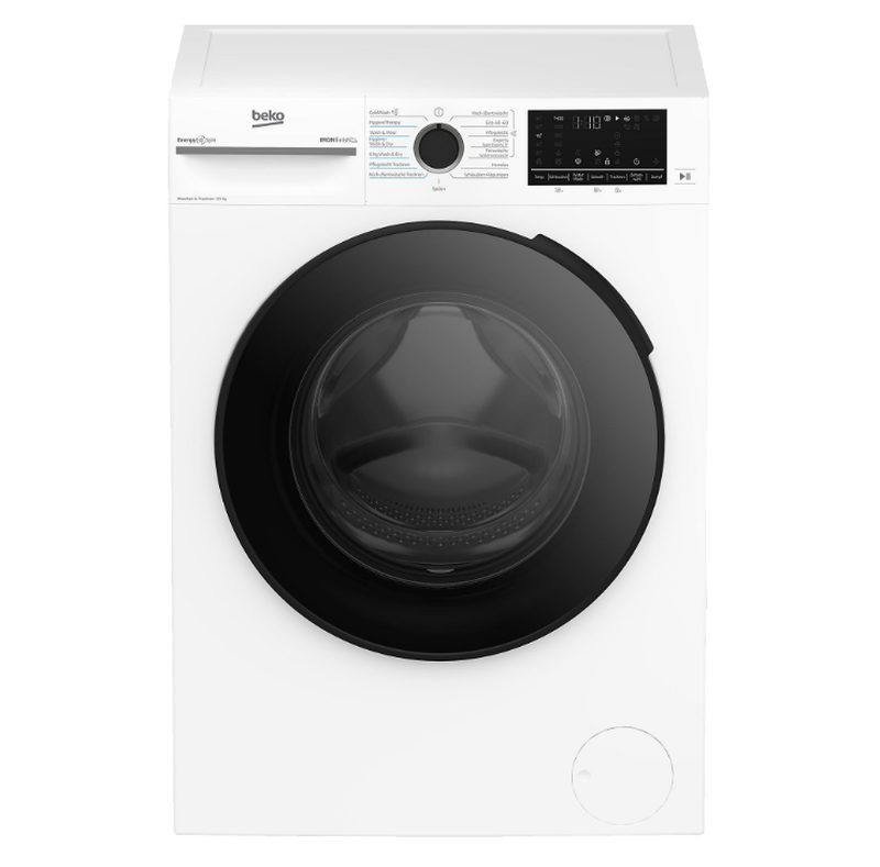 Beko BM3DT4944W Waschtrockner: 9/6 kg, 1400 U/min, SteamCure, ProSmart Inverter, Weiß - Energieeffizienzklasse D