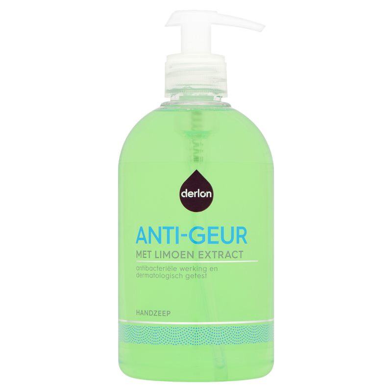 Derlon handzeep anti geur met limoenextract 500 ml met antibacteriële werking