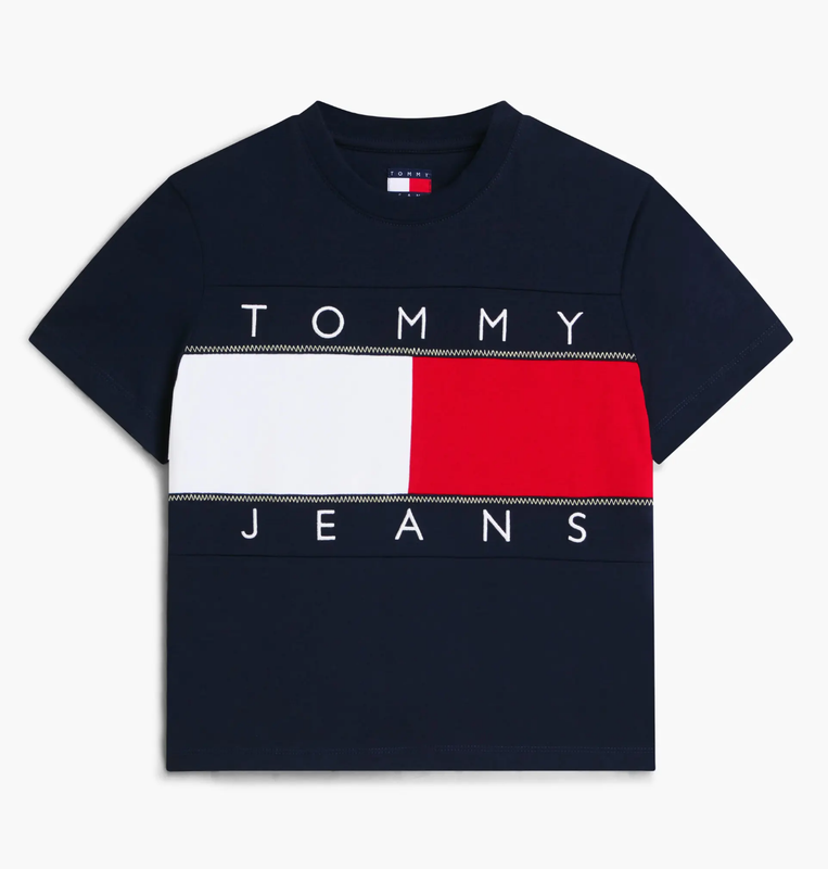 Tommy Hilfiger Dark Tommy Flag T-Shirt - Night Navy