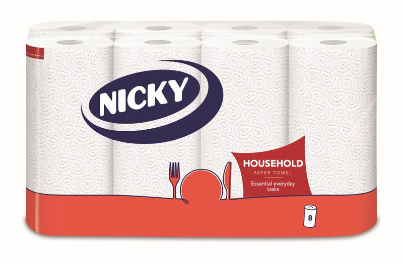 Household Kitchen Towels 2 Ply 8 Rolls