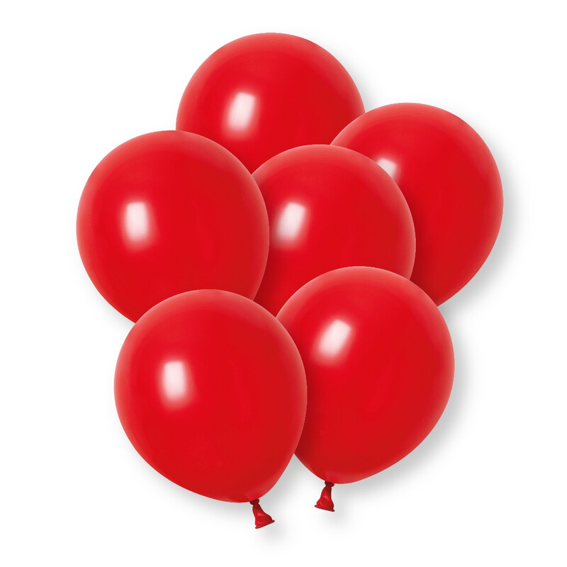 Unique Party Red Unique Latex Balloons, 30Cm, 10 Pack