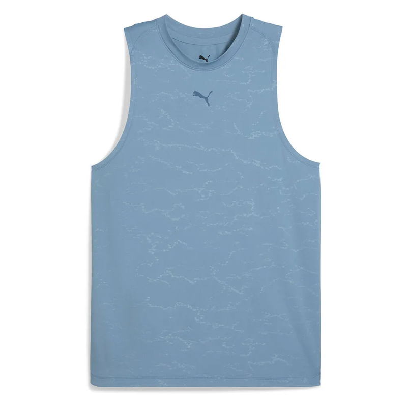 Puma Men's Cloudspun Emboss Tank - Cool Blue