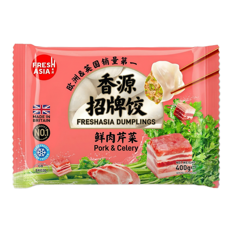 FRESHASIA Varkens- en selderijdumplings 400 g