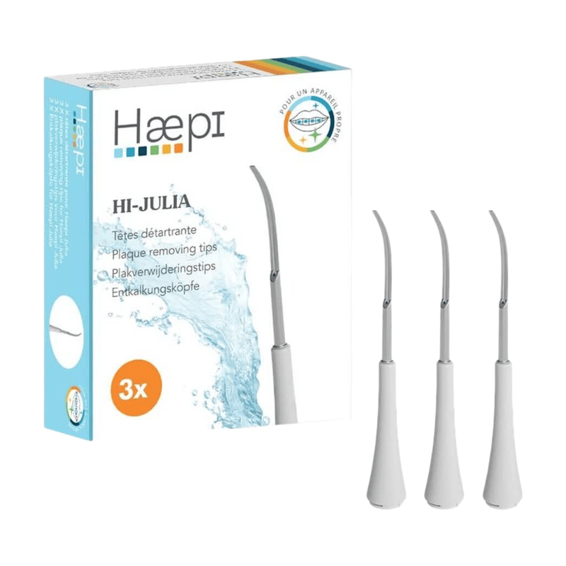 Pack de 3 Tetes de detartrage pour brosse a dents Haepi Julia - vue 2