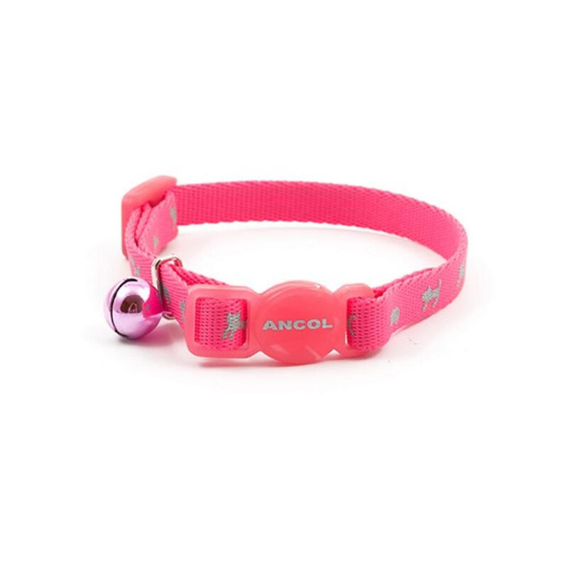 Safety Kitten Collar Hi-Vis Pink