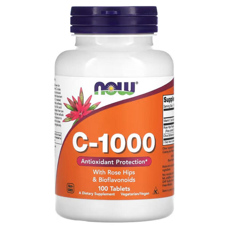 Vitamin C + Rose Hips + Bioflavonoids Immune 1000 mg - 100 Tablets