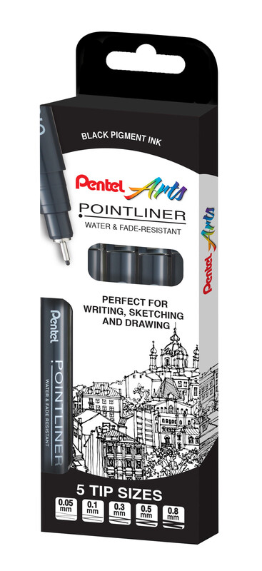 Pointliner Black Pack of 5