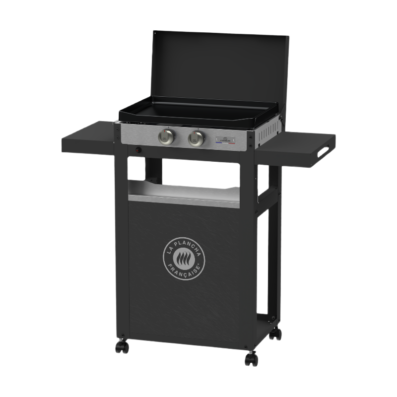 Plancha gaz avec chariot 250 Duo Le marquier H.114 x P.52 cm 6 personnes - vue 2