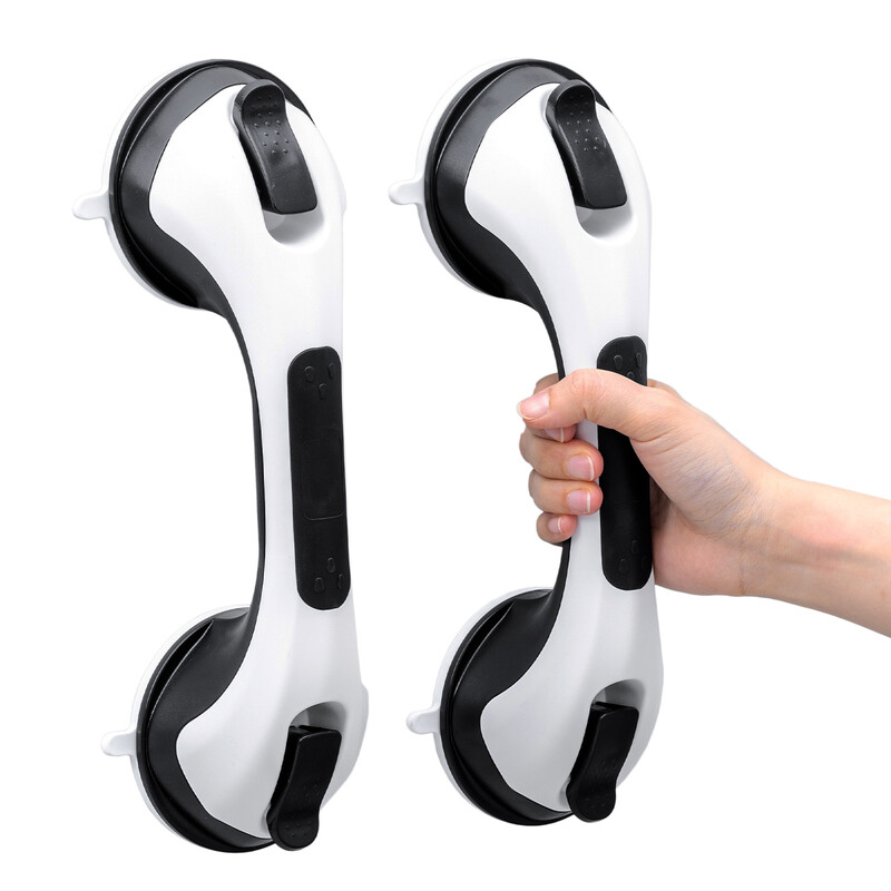 Shower Caddy Suction Cup 2 Pack, Heavy Duty Bathroom Organizer, Removable Shelves for