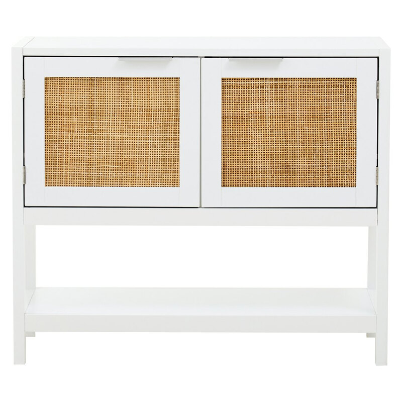 Sideboard Sherman White/Rattan